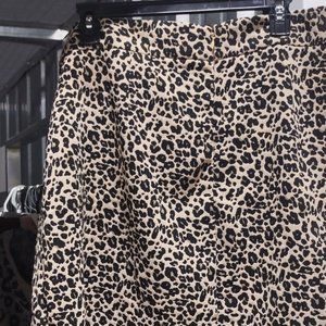 Leopard print mid-thigh length skirt from LOFT, size 18 - EUC